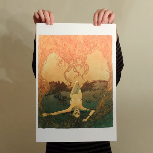 Driade, Aurélien Morinière Tirage numérique Tiré à 10 exemplaires Papier brillant 250g Signé et numéroté Dimensions : 33 cm x 49 cm Année : 2013