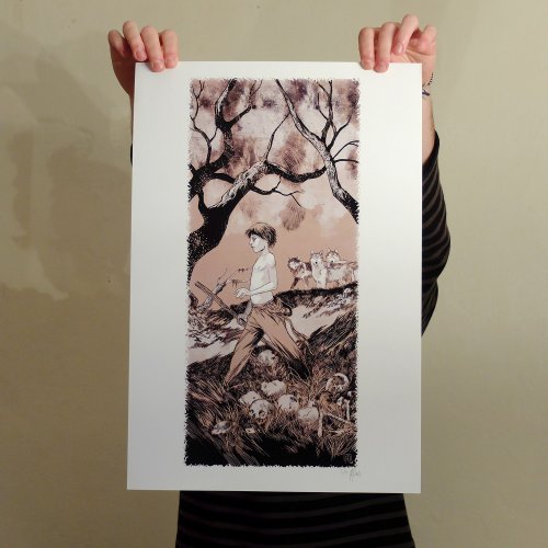 Loups Aurélien Morinière Tirage numérique Tiré à 10 exemplaires Papier brillant 250g Signé et numéroté Dimensions : 33 cm x 49 cm Année : 2013
