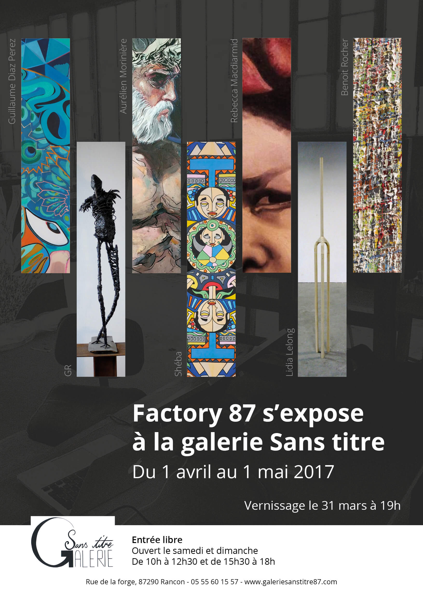 affiche exposition galerie sans titre