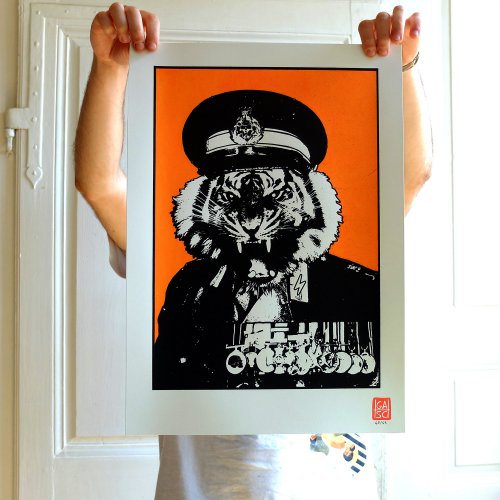 sérigraphie gasch colonel tigre