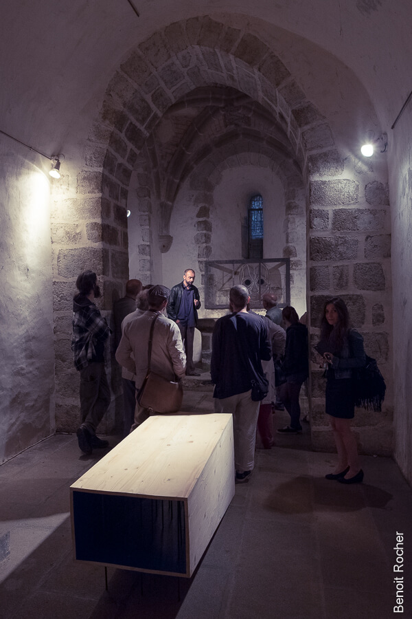 Vernissage crypte - Exposition Factory 87 - Donjon de Bridiers, La Souterraine