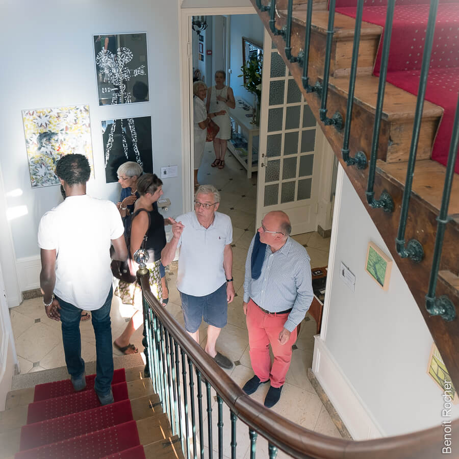 Oeuvre de Stéphane Lhomme - Vernissage exposition factory 87 jardin des lys aout 2018
