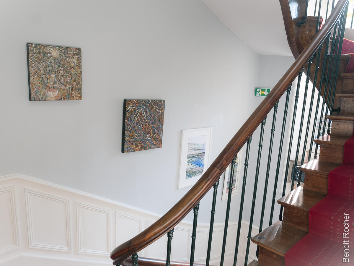 Oeuvre de Benoit rocher et Marie José Felgines - Vernissage exposition factory 87 jardin des lys aout 2018