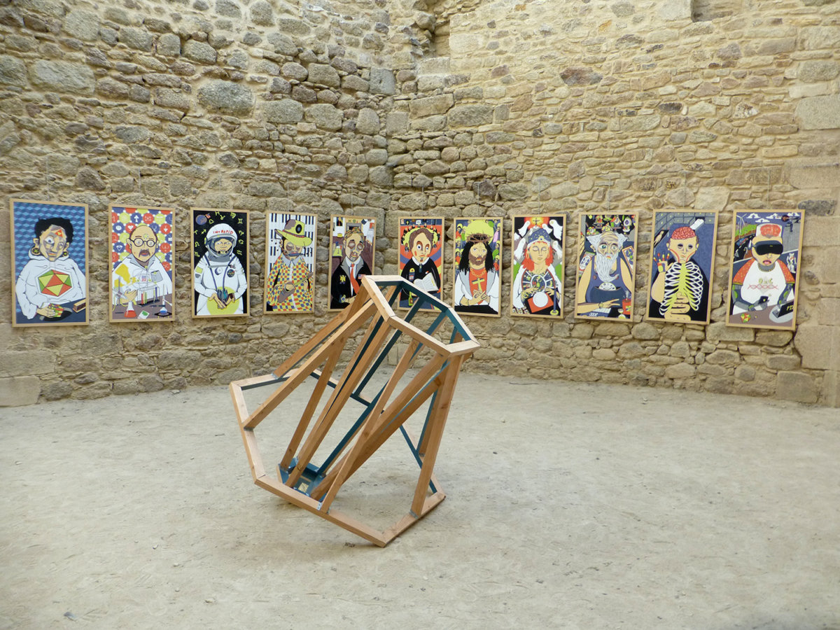 Oeuvre shéba - Exposition Factory 87 - Donjon de Bridiers, La Souterraine